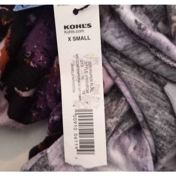 SIMPLY VERA VERA WANG CONTEMPORARY PURPLE DRESS SZ.XS NWT. - Picture 9 of 9